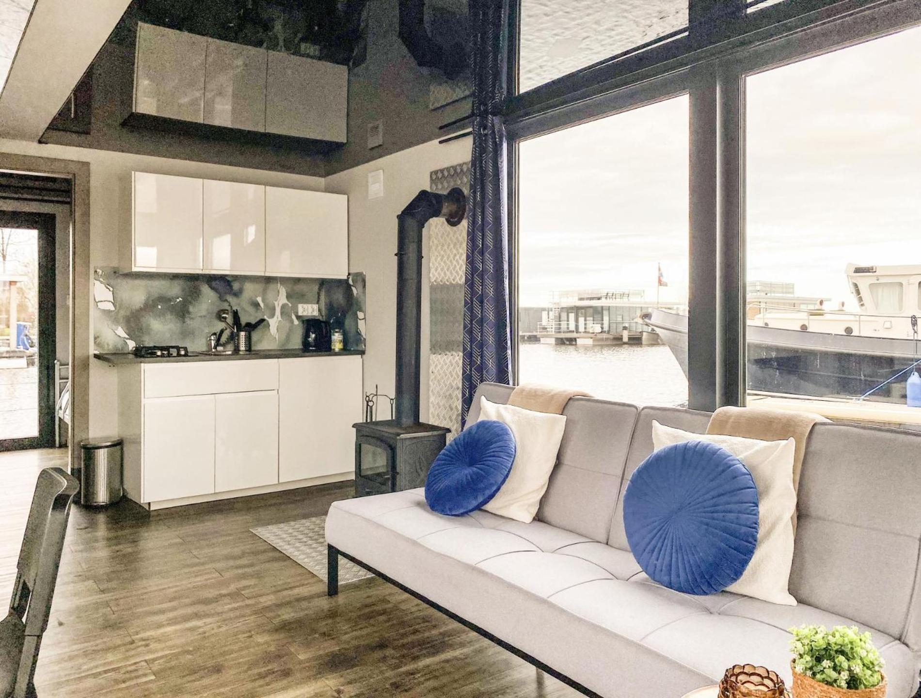 Houseboat Blue Sneekermeer Offingawier Buitenkant foto